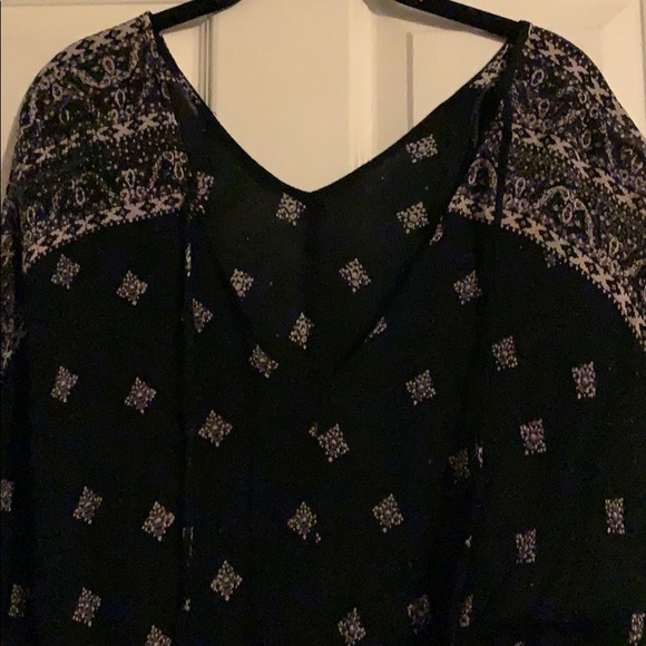 Black and Tan Romper w/ Tie Waist - Picture 4 of 5